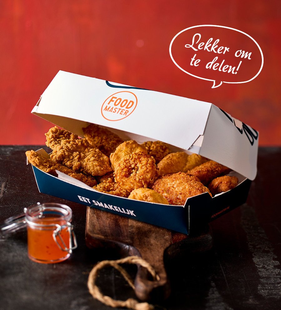 Foodmaster snackbox met kipsnacks